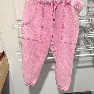 Frank & Eileen Pink Drawstring Jogger Sweatpants
